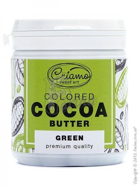 Краситель пищевой для шоколада на основе какао-масла Criamo Зеленый/Green 160g< фото цена